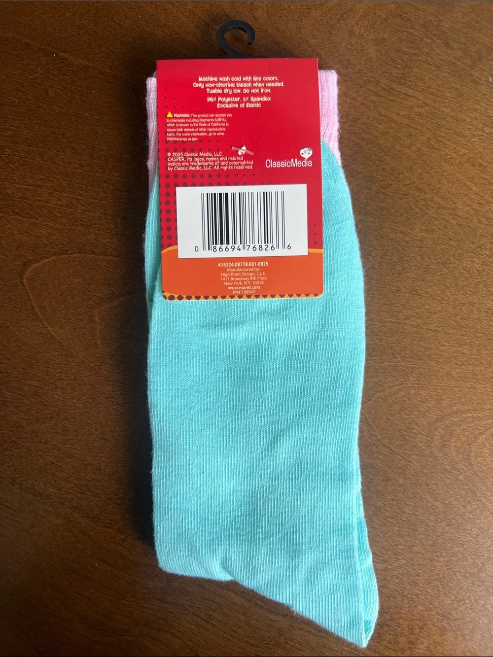 Casper The Friendly Ghost Socks